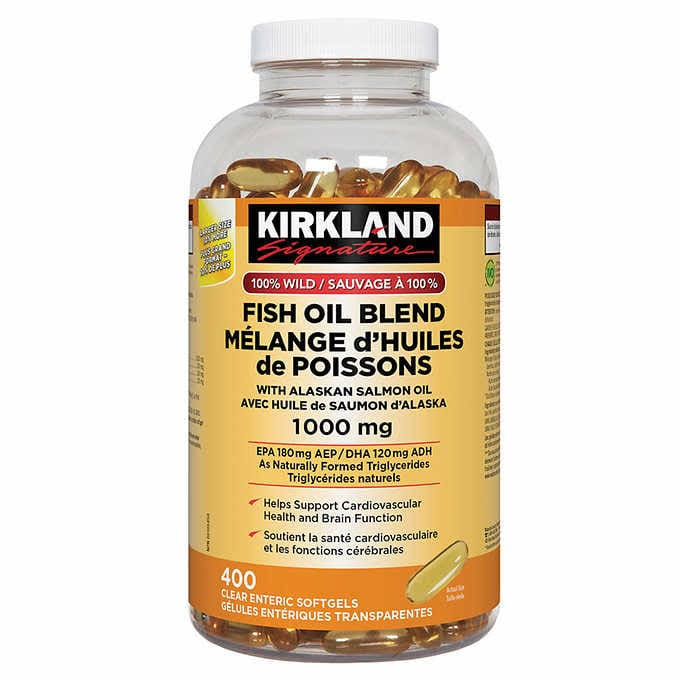 فیش اویل کرکلند 1000mg (400 عددی)