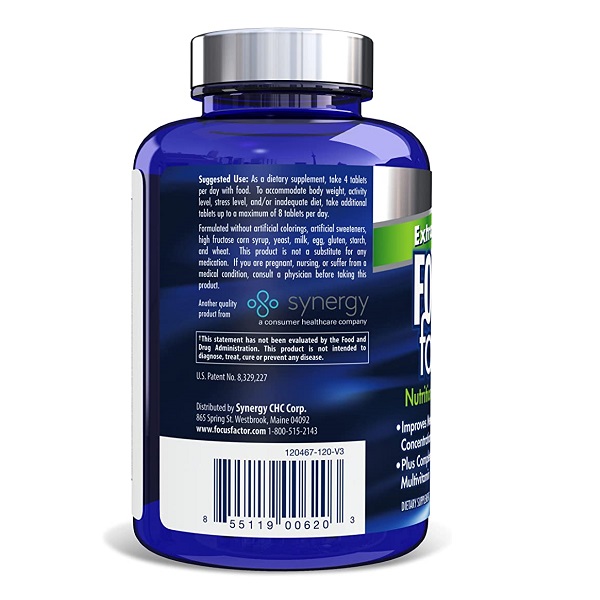 افزایش دهنده تمرکز فوکوس فکتور۱۵۰عددی Focus Factor Adults Extra Strength