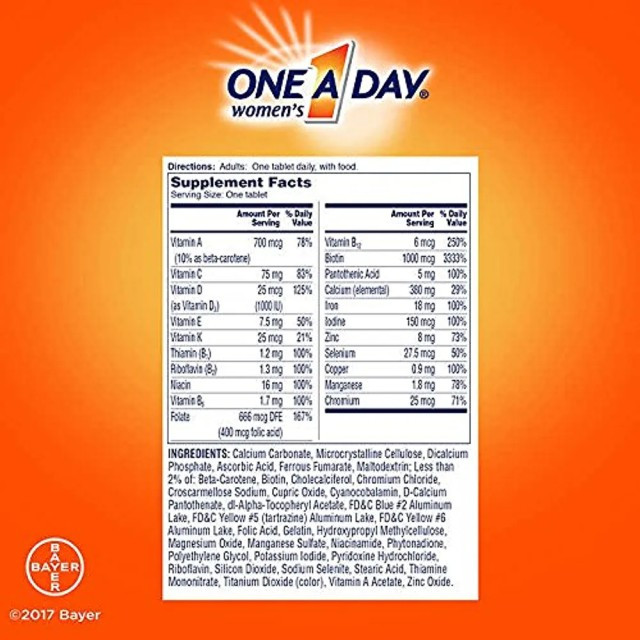 مولتی ویتامین وان ا دی بانوان بایر One Day Women's (300 عددی