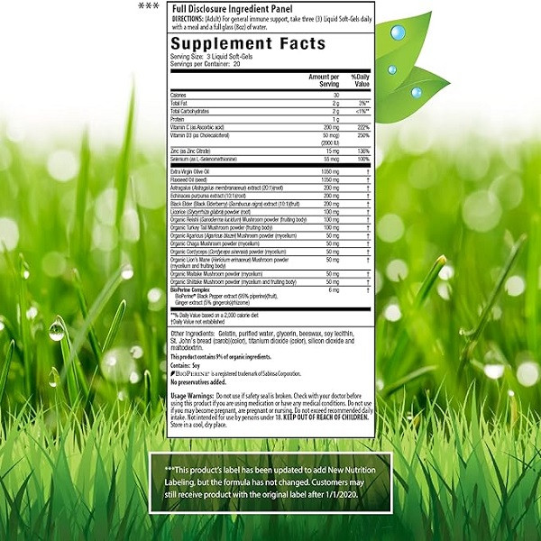 تقویت کننده سیستم ایمنی اروین نچرالز Irwin Naturals Pure Defense Mushroom-
