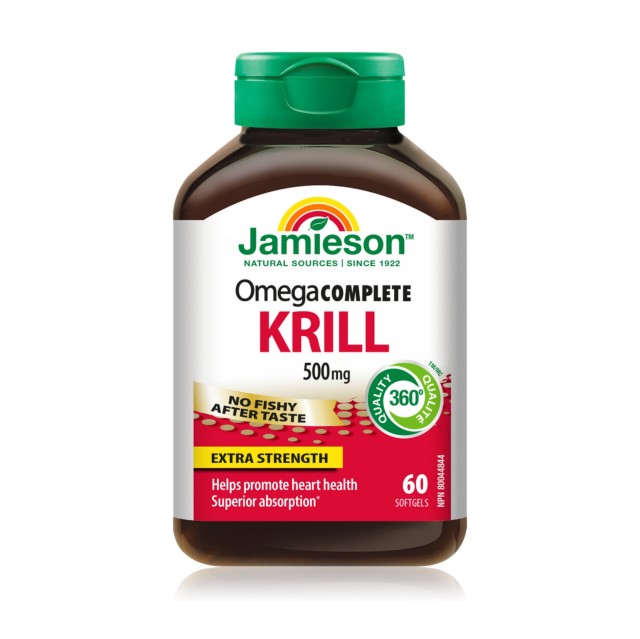 قرص کریل اویل امگا 3 Jamieson Omega Complete Krill Oil جیمیسون (۶۰ عددی