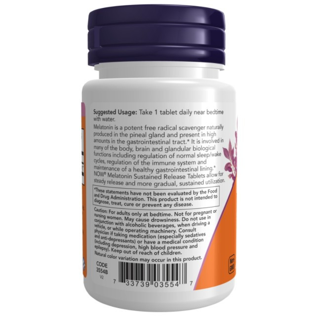 قرص ملاتونین NOW Melatonin 5mg (120 عددی
