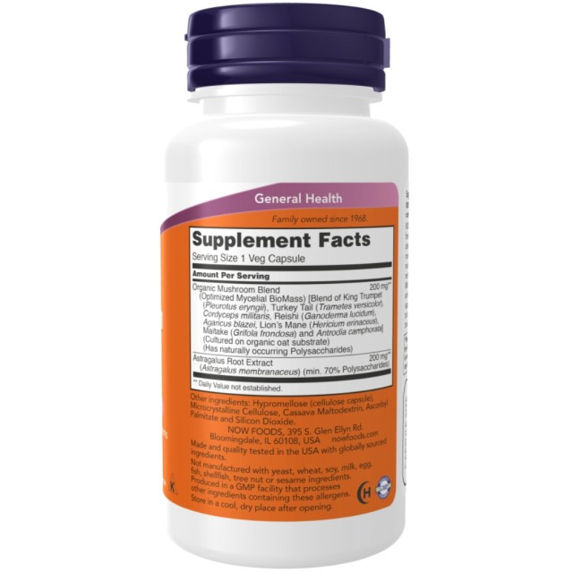 ماشروم تقویت سیستم ایمنی ناو فودز 90 عددی NOW Mushroom Complex Immune Renew (90 عددی)