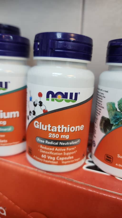قرص گلوتاتیون روشن کننده پوست ۲۵۰ میلی گرم NOW Gluthatione (60 عددی)