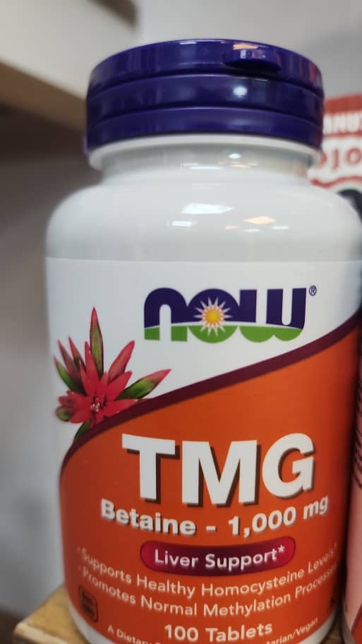 Now Foods، TMG (Trimethylglycine)، 1000 میلی گرم، 100 قرص گیاهی، بتائین
