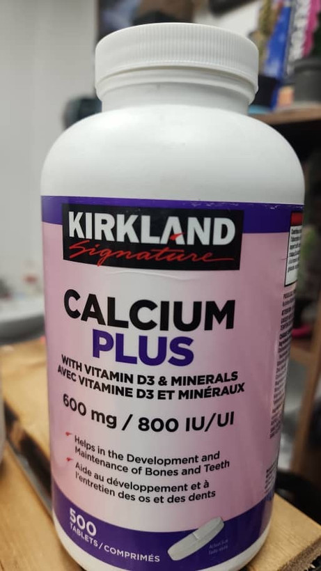 کلسیم پلاس کرکلند به همراه d3 و مینرال CALCIUM PLUS AVITH VITAMIN D3 (۵۰۰عددی(