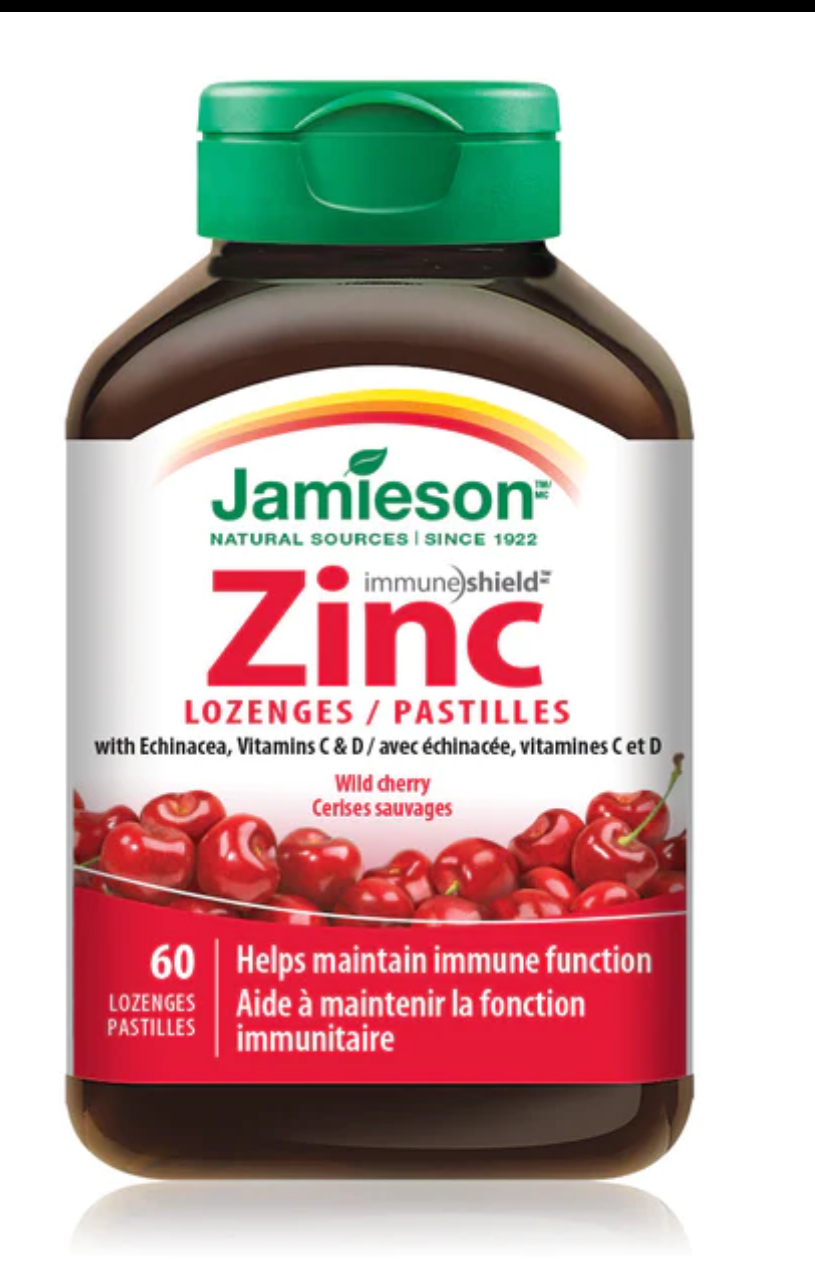پاستیل طعم دار Zinc 10mg + C 100mg جیمیسون (60 عددی)