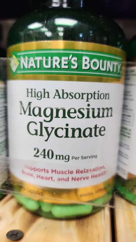 منیزیم گلیسینات نیچرز بونتی ۱۸۰ عددNature’s Bounty Magnesium Glycinate