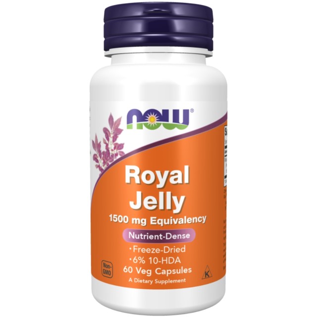 کپسول رویال ژلی ناو NOW Royal Jelly 500mg (60 عددی)