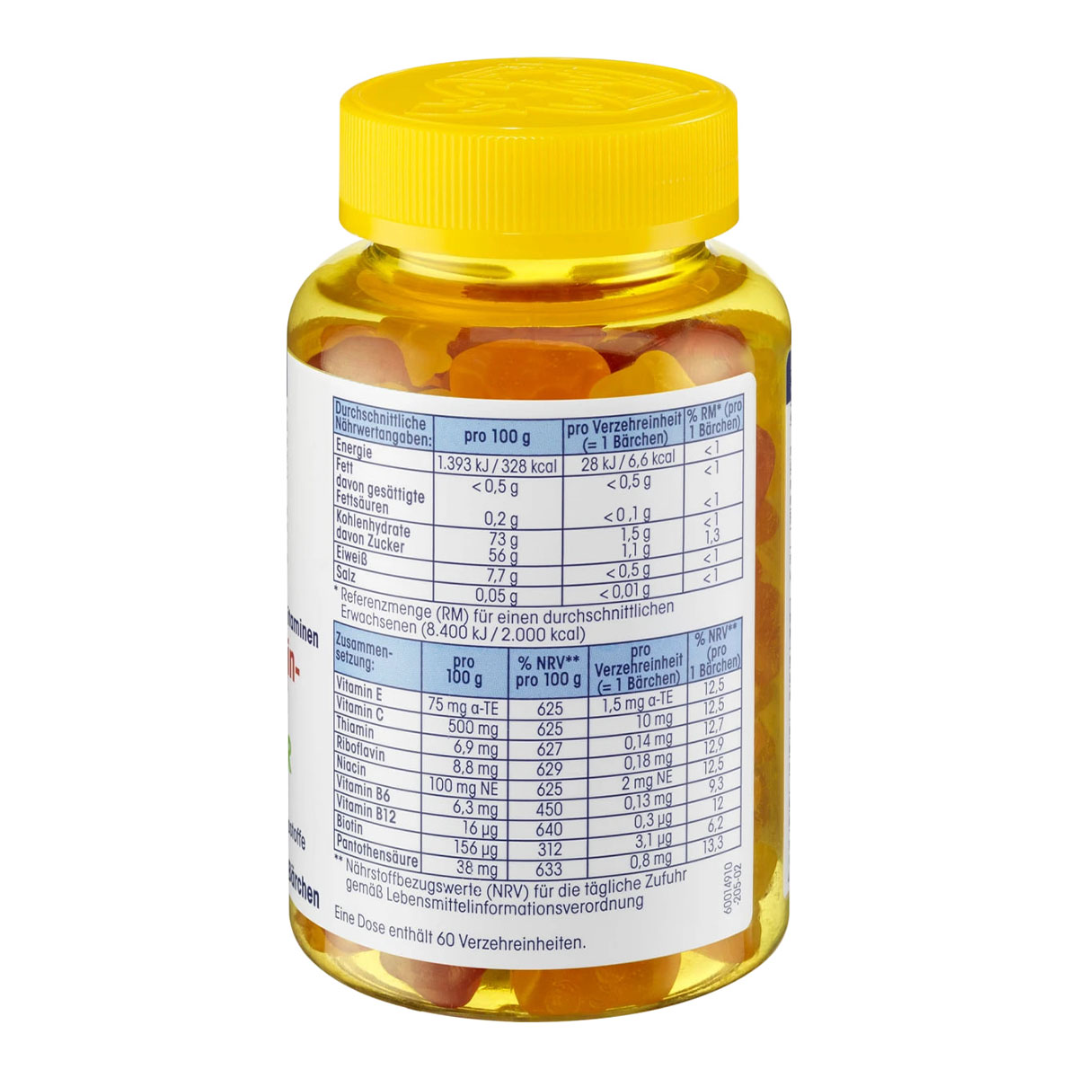 قرص 60 عددی مولتی ویتامین Mivolis Multivitamin-Barchen FUR KINDER