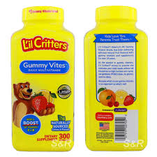 لیلکریترز ۱۹۰ عددی مخصوص کودکانL’il Critters Gummy Vites Daily Gummy Multivitamin for Kids, Vitamin C, D3 for Immune Support Cherry, Strawberry, Orange, Pineapple and Blueberry Flavors