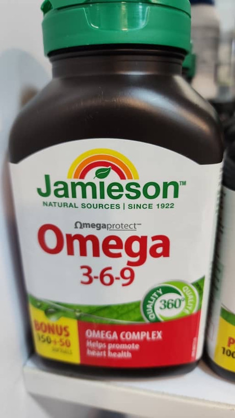 قرص امگا Jamieson Nature's Finest Omega 3-6-9 جیمیسون (200 عددی)