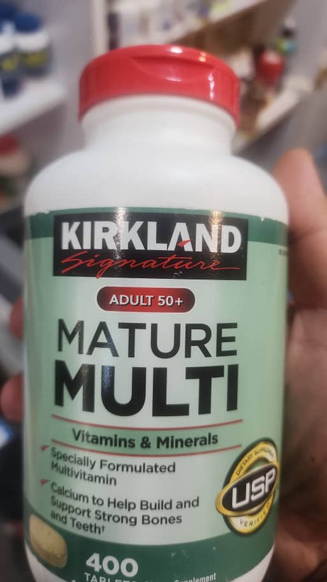 مولتی ویتامین بزرگسال Kirkland Mature +50 کرکلند (400 عددی)