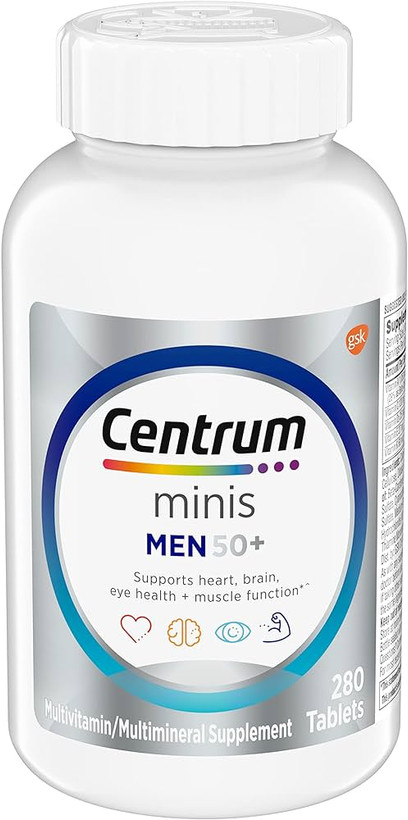 مولتی ویتامین نقره ای مردانه بالای ۵۰سال نود تایی Centrum Minis Vitamin Tablet Men's +50