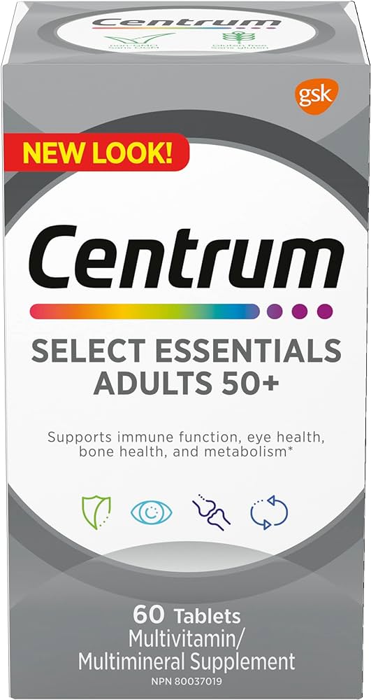 مکمل ومولتی ویتامین مینرال(۶۰عدد)Centrum Select Essentials 50+