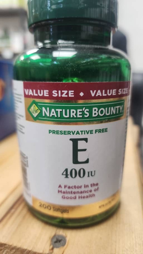 E ویتامین (۲۰۰عدد) vitamin E NATURE'S BOUNT
