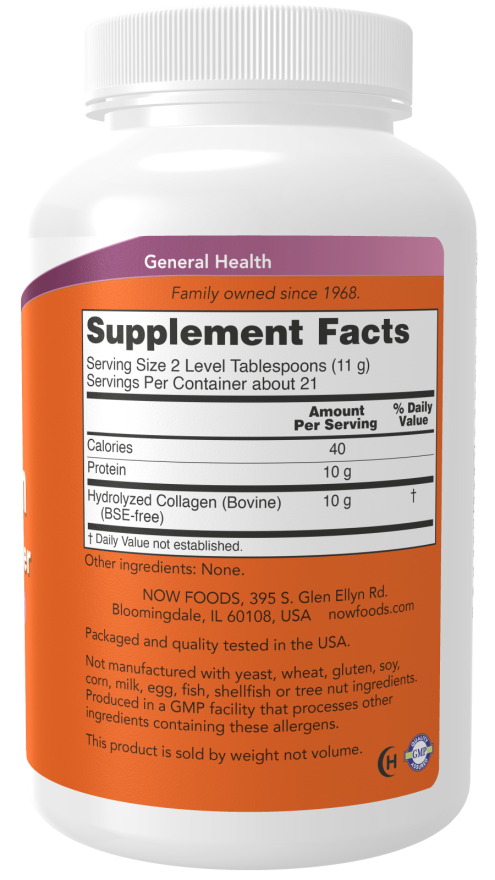 پپتیدهای کلاژن ناو NOW Collagen Peptides Powder(پودری)۲۲۷گرم