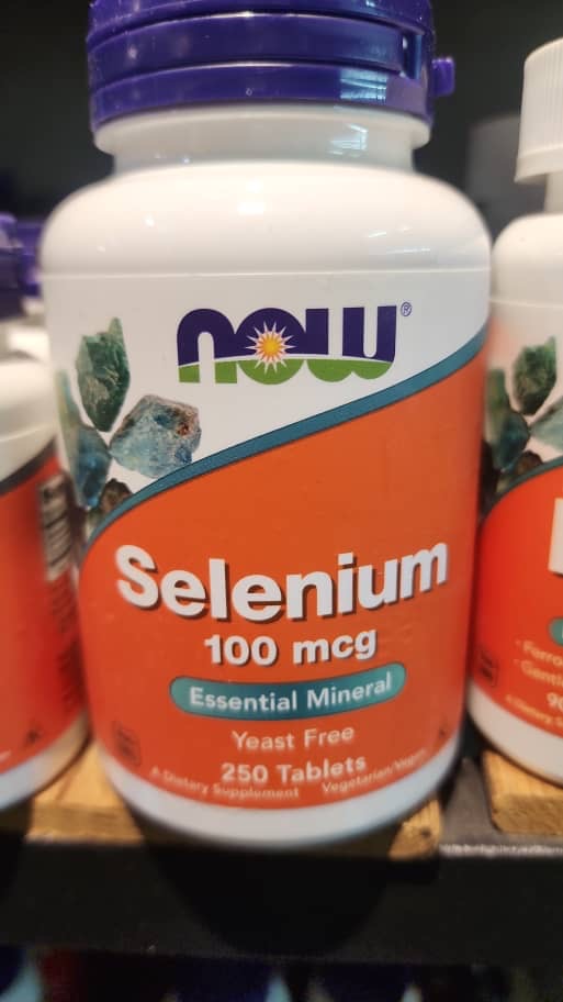سلنیوم ناو غده تیروییدNOW Selenium 100mcg (۲۵۰عددی)