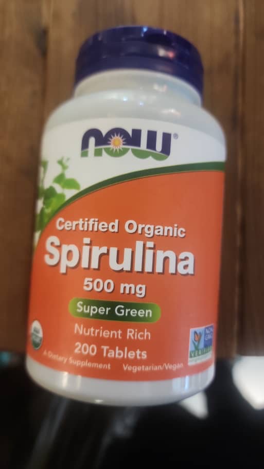 اسپیرولینا ناو 500 میلی گرم 200 عدد NOW Spirulina