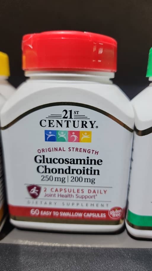 گلوکزامین/کندرایتین 21 سنتری ۶۰عددی Glucosamine Chondroitin 250 mg | 200 mg