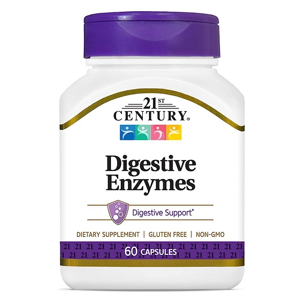 آنزیم گوارشی سنتری (۶۰عددی)21st Century Digestive Enzymes