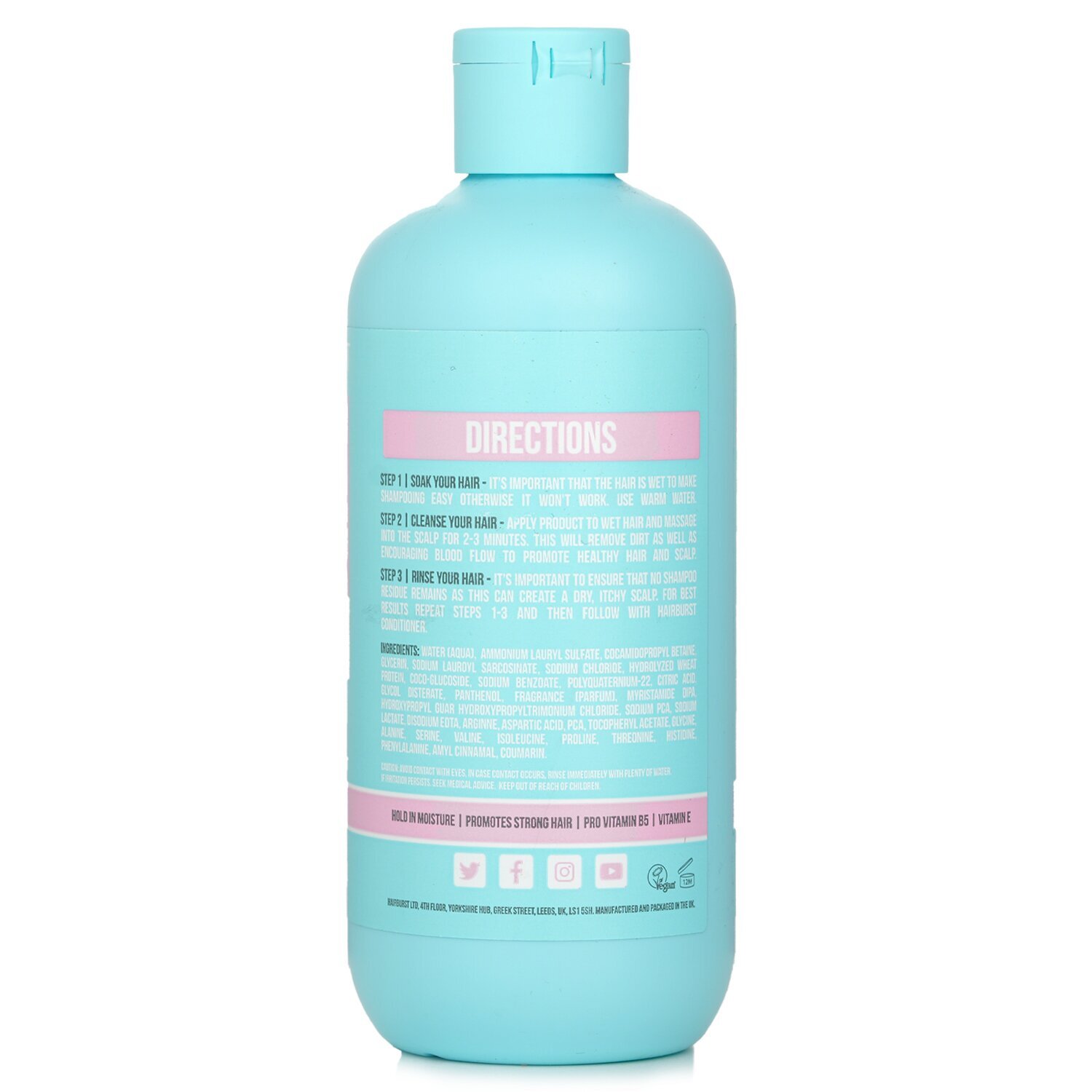 شامپو تقویت کننده و استحکام بخش هیربرست Hair Burst For Longer Stronger Hair