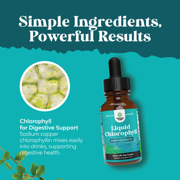 کلروفیل (۶۰میل)Liquid Chlorophyll Nature’s Craft