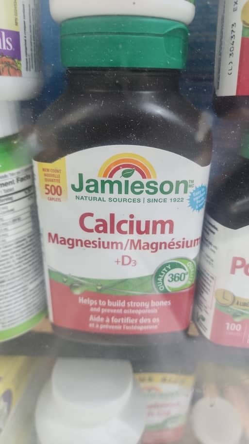 کلسیم منیزیم ویتامین D3 (۵۰۰عددی)جمیسون Jamieson Calcium Magnesium