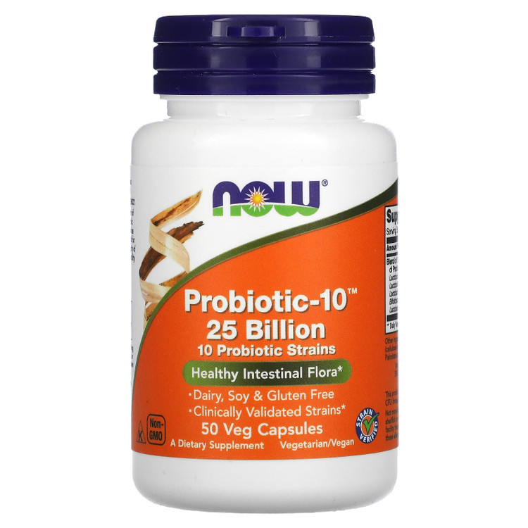 پروبیوتیک ناو(۵۰عددی) NOW Foods Probiotic-10 25 Billion