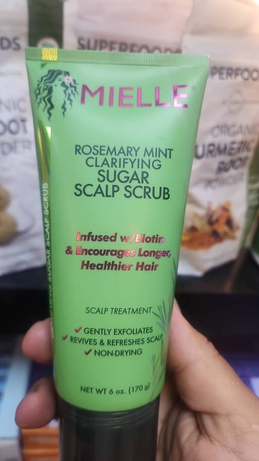 اسکراب پوست سر نعناع رزماری مییله Rosemary Mint Clarifying Sugar Scalp Scrub🌿