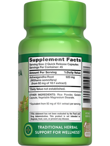 آشواگاندا نیچرز تروث (۹۰عددی)Nature’s Truth KSM-66 Ashwagandha