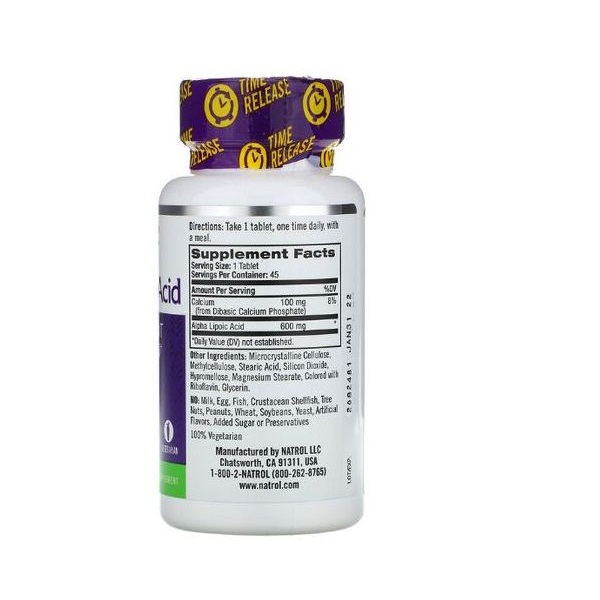 آلفا لیپوئیک اسید ناترول 50 عددی NATROL Alpha Lipoic Acid
