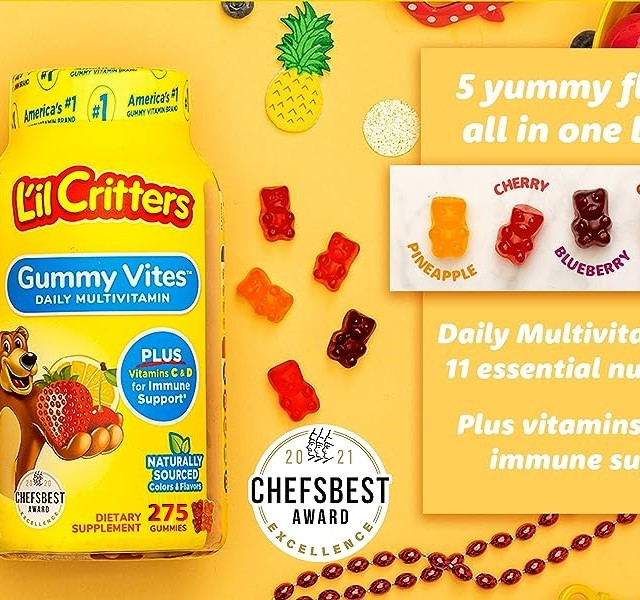 پاستیل مولتی ویتامین کودک لی کریترز L'il Critters (275 عددی)
