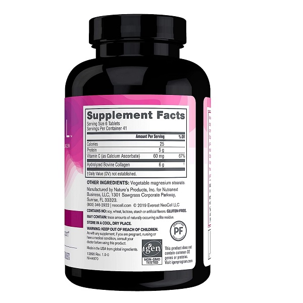 قرص کلاژن و ویتامین سی نئوسل 250 عددی Neocell Collagen Super+C