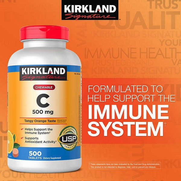 ویتامین سی C کرکلند 500mg (500 عددی)