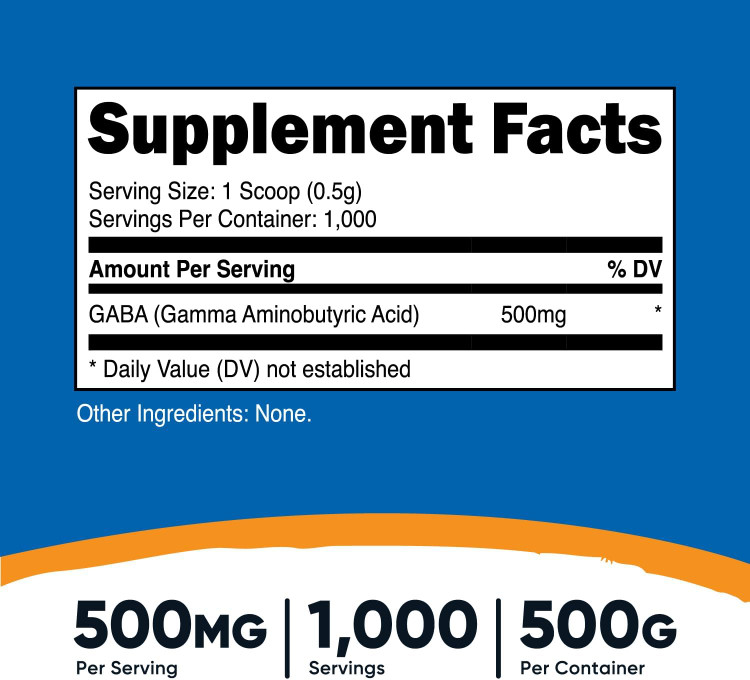 گابا 500 گرمی 500 میلی گرم ناتری کاست (Gamma Aminobutyric Acid