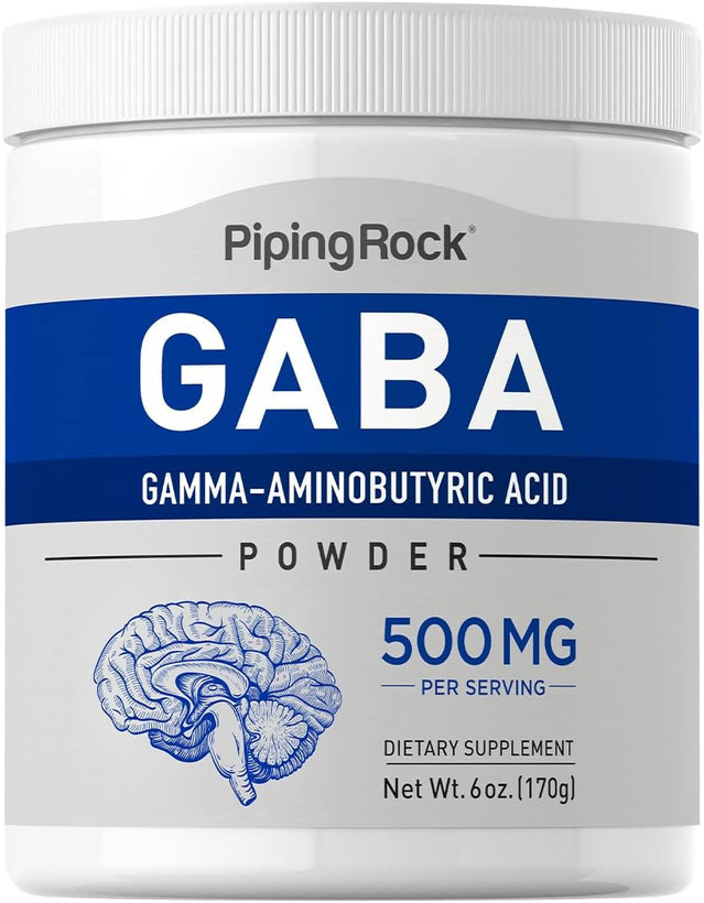 گابا 500 میلی گرم پایپینگ راک Piping Rock GABA Powder 500 mg