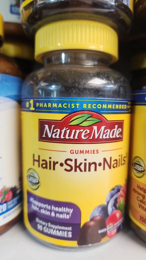 مکمل تقویت مو پوست و ناخن نیچرمید ۹۰ عددی NatureMade215