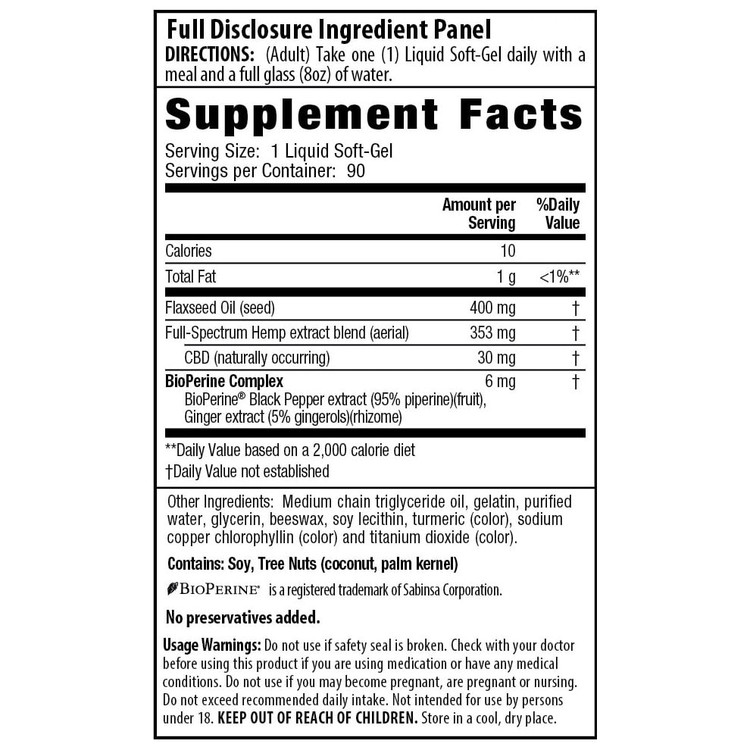 سی بی دی اروین نچرالز 30 میلی گرم ۳۰ عدد Irwin Naturals CBD