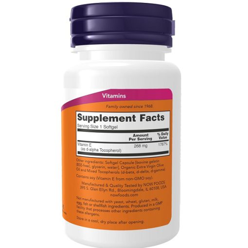 ویتامین E400 ناو | (۵۰عددی)Vitamin E-400 Softgels Now
