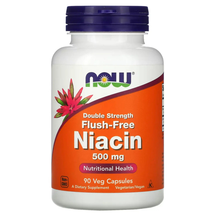 نیاسین بدون فلاش (ویتامین B3) ناو فودز 90 عددی Vitamin B-6 100 mg Veg Capsules now