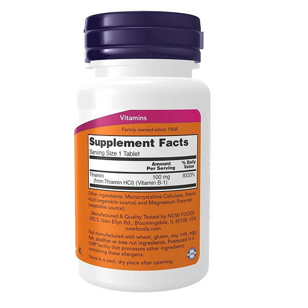 ویتامین ب 1 ناو NOW Vitamin B-1 100mg