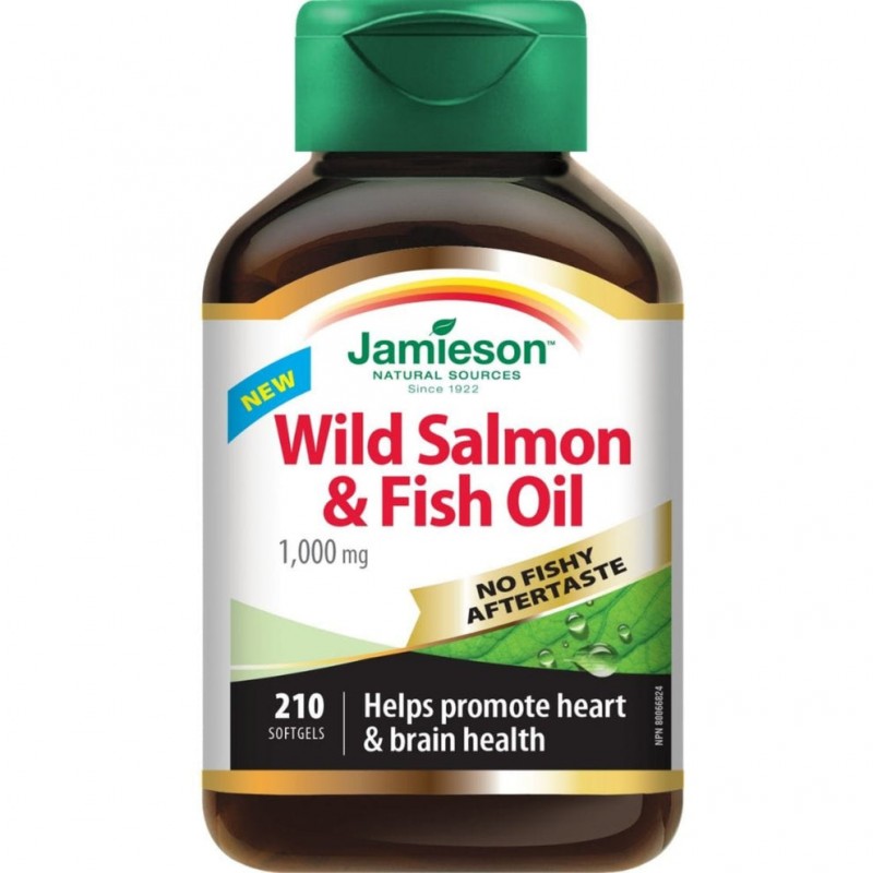 فیش اویل سالمون امگا Wild Salmon & Fish Oil Omega-3 جیمیسون (210 عددی)