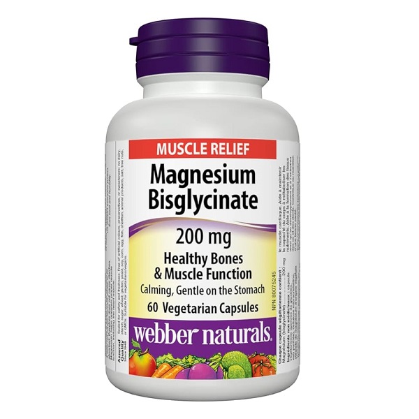 منیزیم بیس گلیسینات وبر نچرالز 200 میلی گرم ۳۰۰ عدد Magnesium Bisglycinate