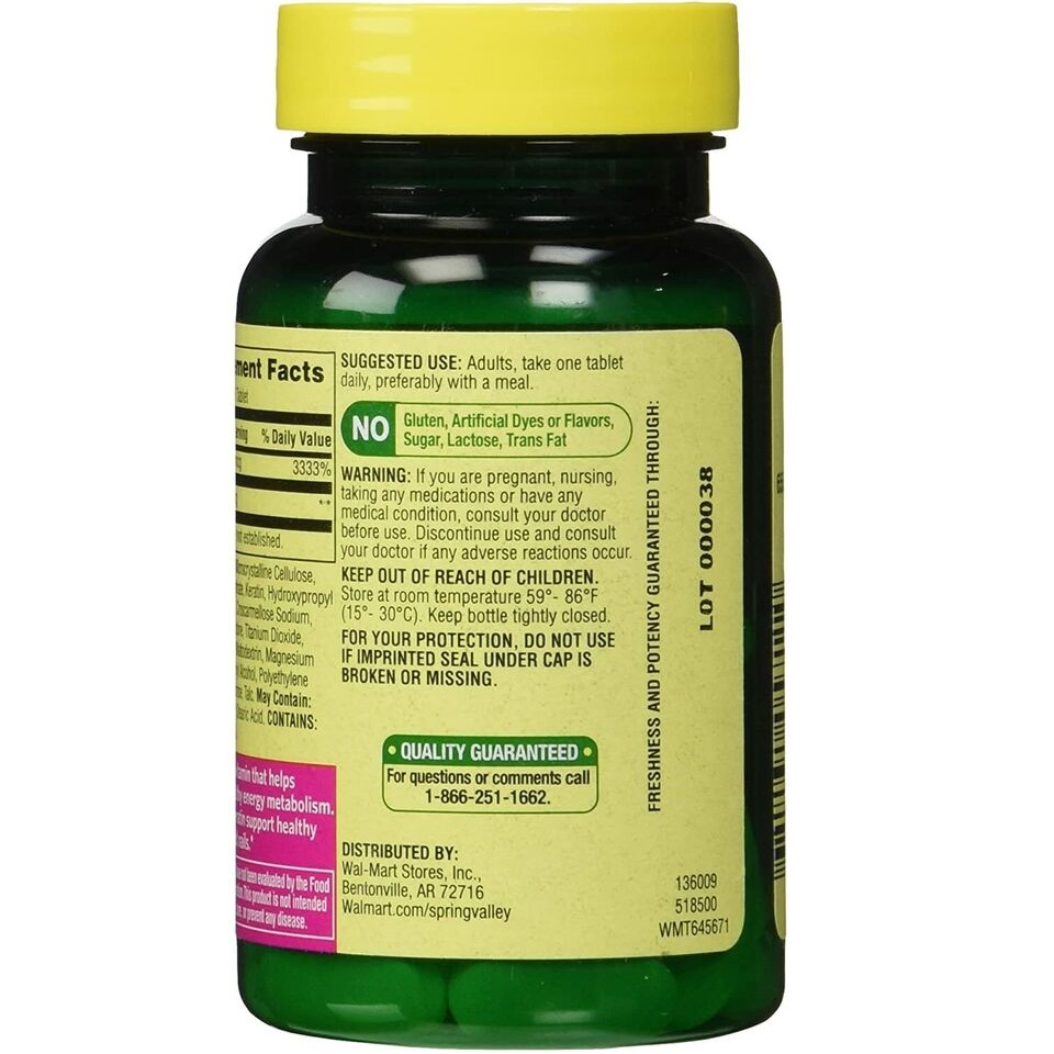 بیوتین اسپرینگ والی ۶۰عدد Spring Valley Biotin