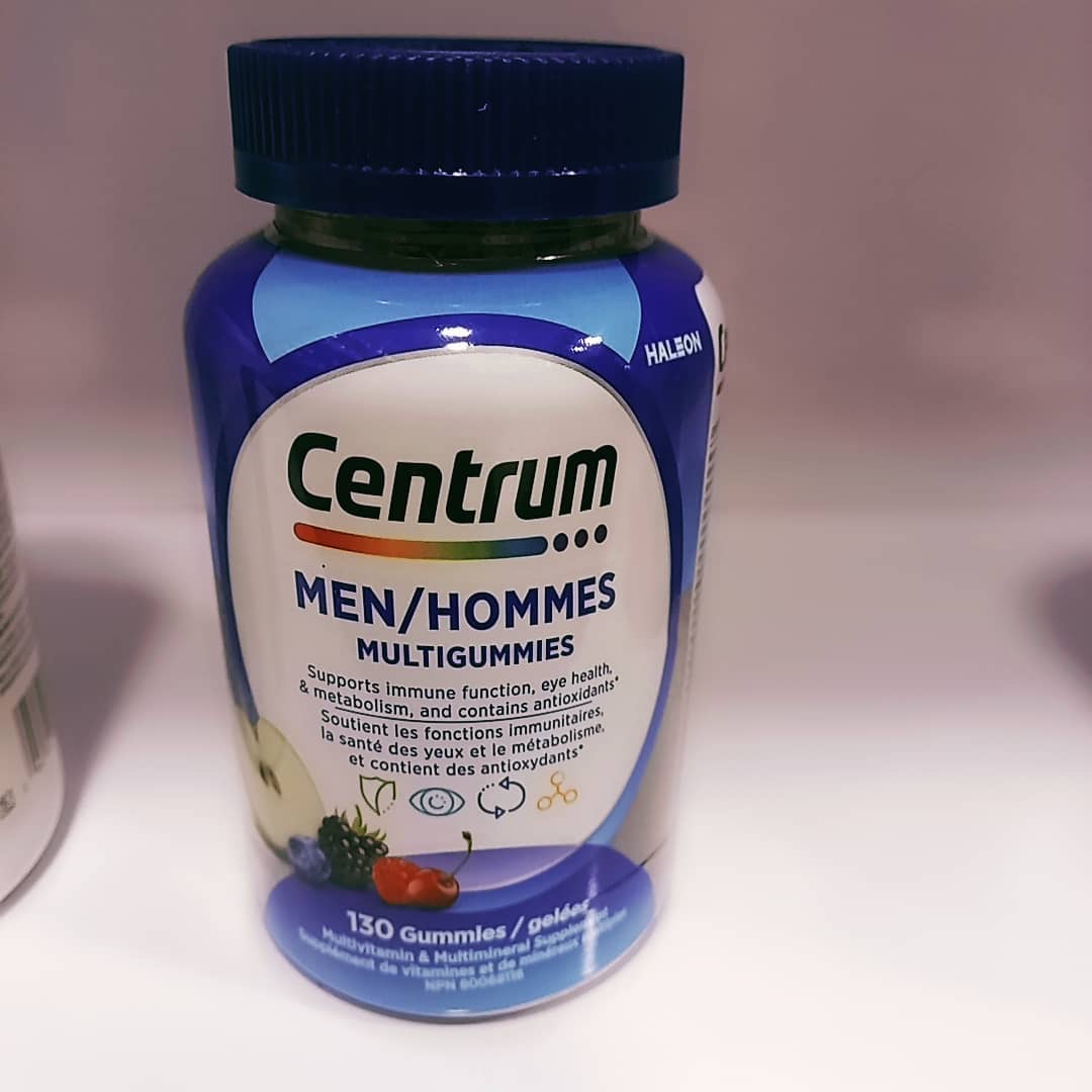 مولتی ویتامین پاستیلی سنتروم آقایان Centrum Men (۱۳۰ عددی)