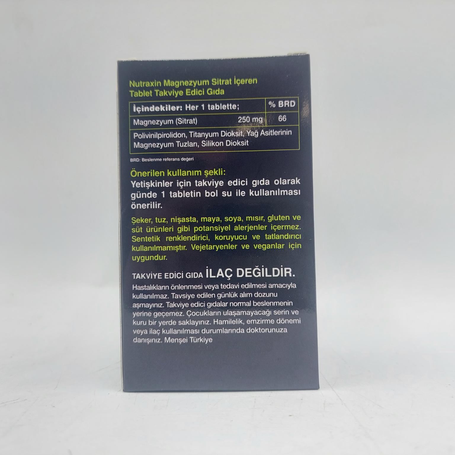 کمپلکس منیزیم و ویتامین ب 6 نوتراکسین Nutraxin Magnesium Complex B6