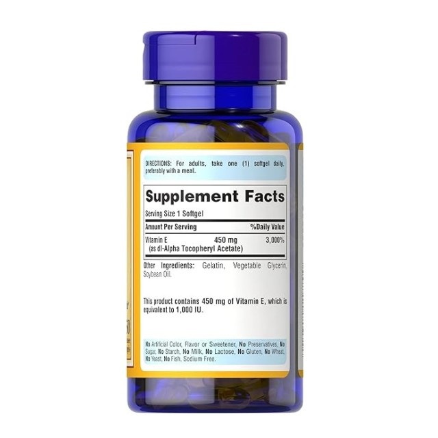 ویتامین E 1000iu پوریتان پراید (50 عددی)Puritanis Pride Vitamin E 450mg