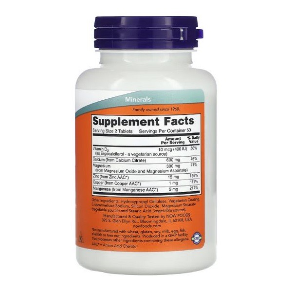 کلسیم سیترات ناو 100 عدد NOW Foods Calcium Citrate