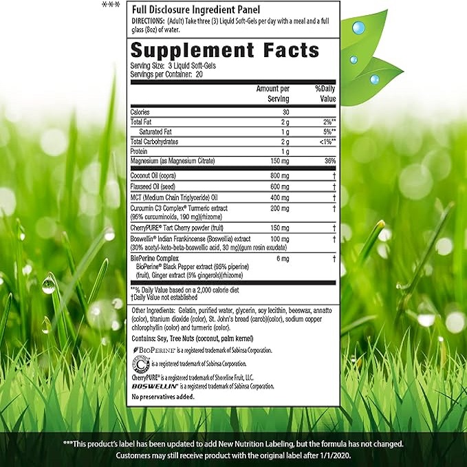 عصاره زردچوبه اروین نچرالز برای ریکاوری مفاصل (۶۰تایی)Complex" naturals. Turmeric + Joint Recovery Boswellia & Magnesium